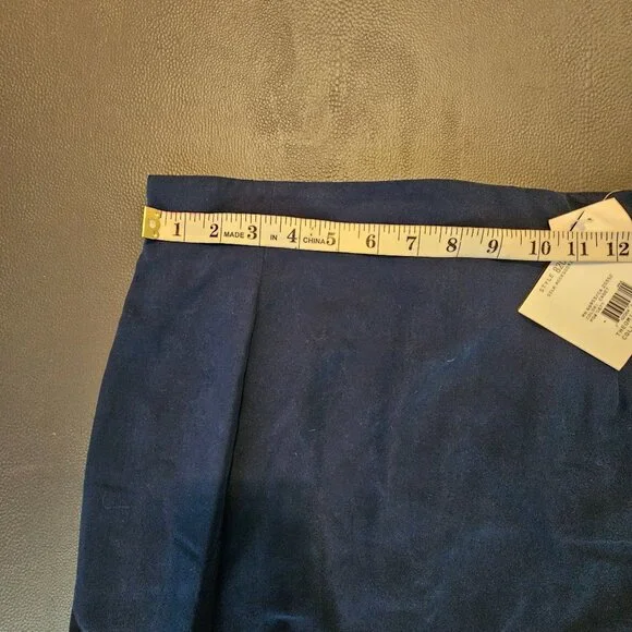 Theo Miles Silk Blue Skirt - Picture 2 of 6